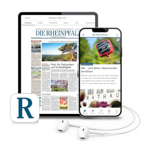 Rheinpfalz App auf Tablet und Handy