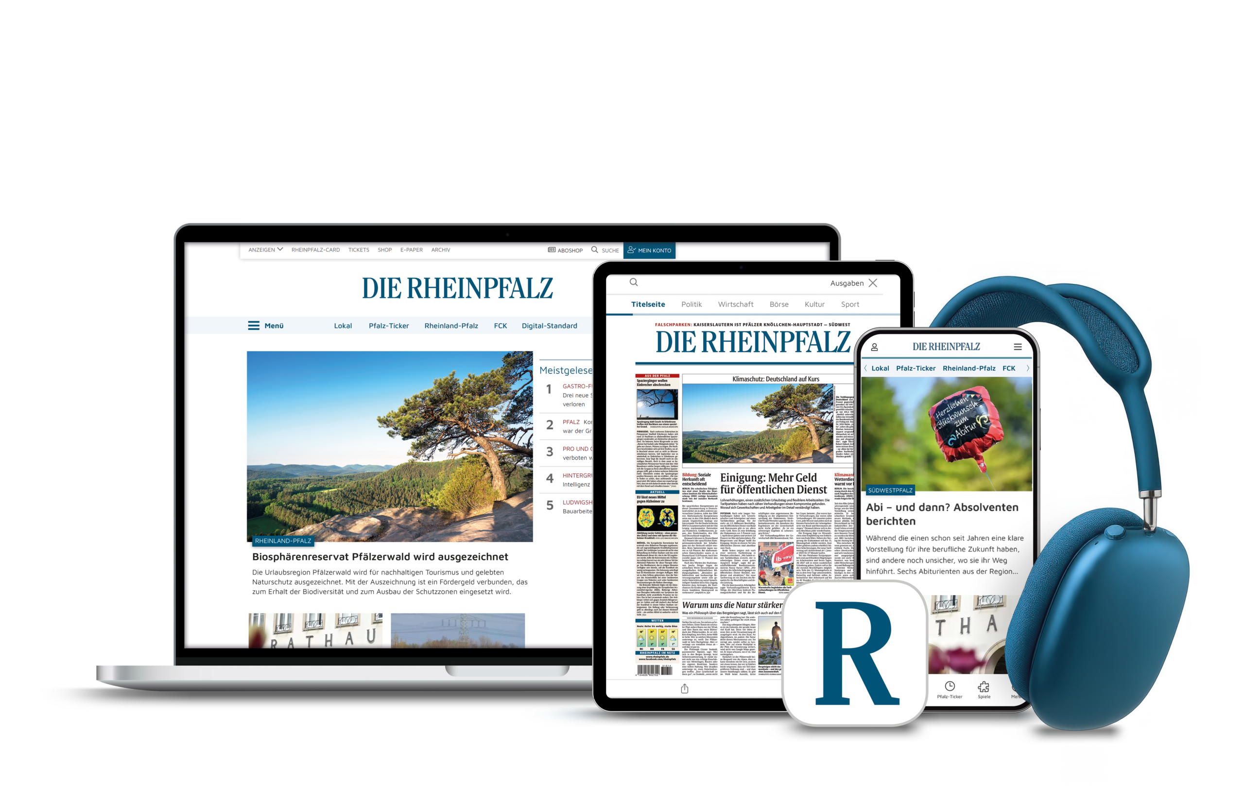 Produktabbildung RHEINPFALZ Abo (gedruckt und digital)